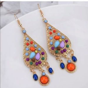 🆕HANDMADE BEADED BOHO DANGLE DROP EARRINGS